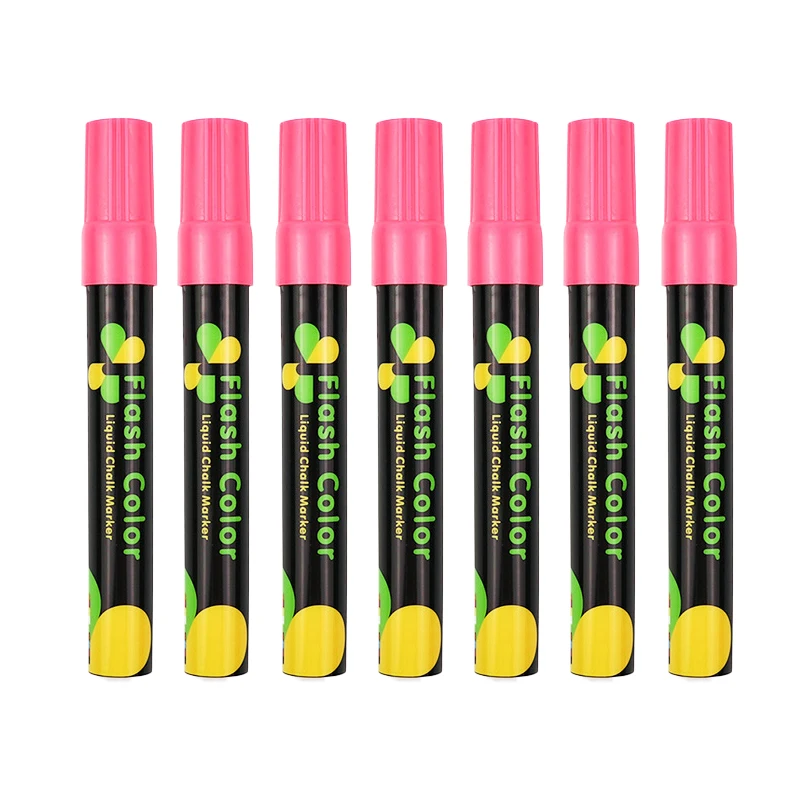 7/9 Stuks Vloeibaar Krijt Uitwisbare Markeerstift Whiteboard Graffiti Led Advertentie Krijtbord Fluorescerende Marker Pen Art Supplies: Rood