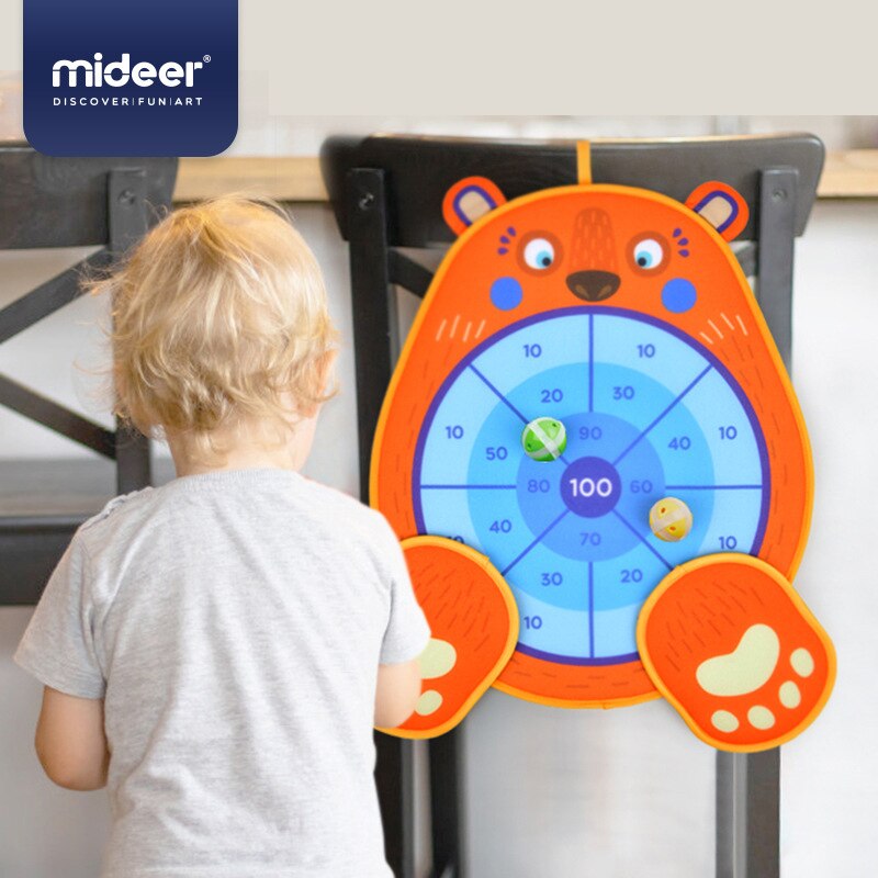 Mideer Kinderen Gooien Spel Digitale Bediening Sport Pitching Speelgoed Sucker Kleverige Klittenband Bal Ouder-kind Interactie Kids 4Y +