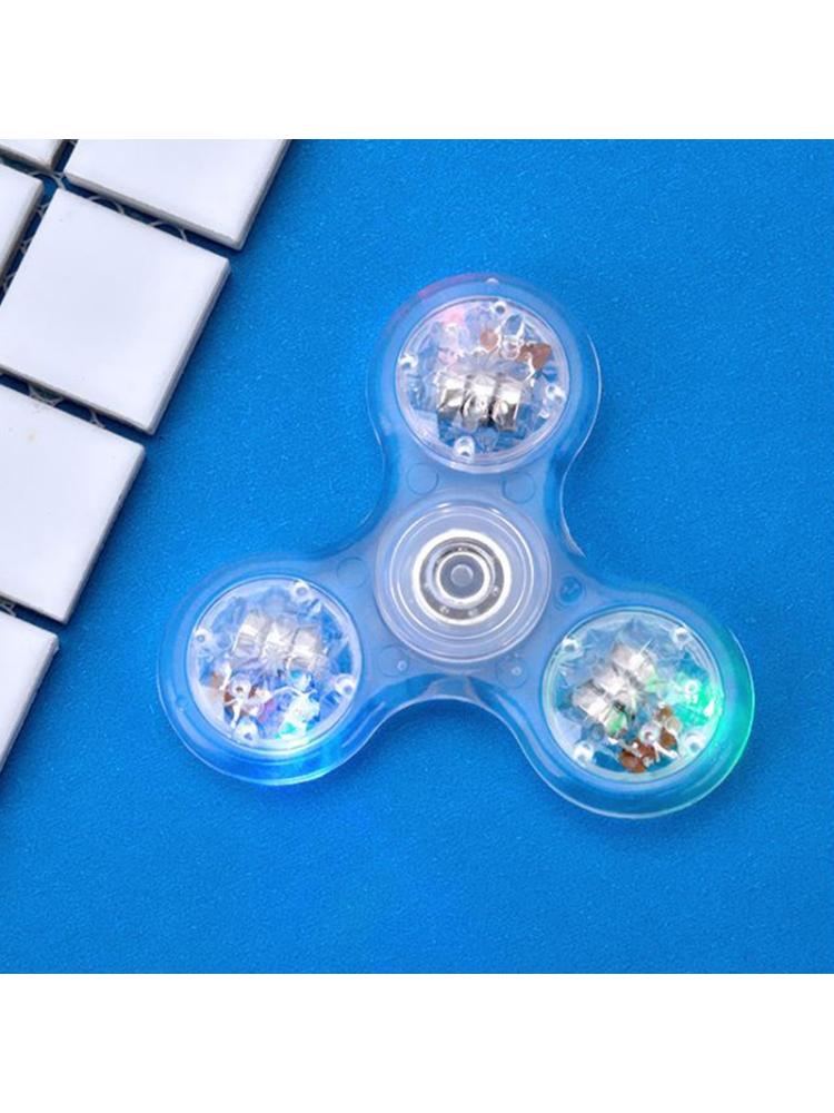 Led Licht Fidget Spinner, Regenboog Fidget Speelgoed Licht Vinger Hand Spinner A2UB