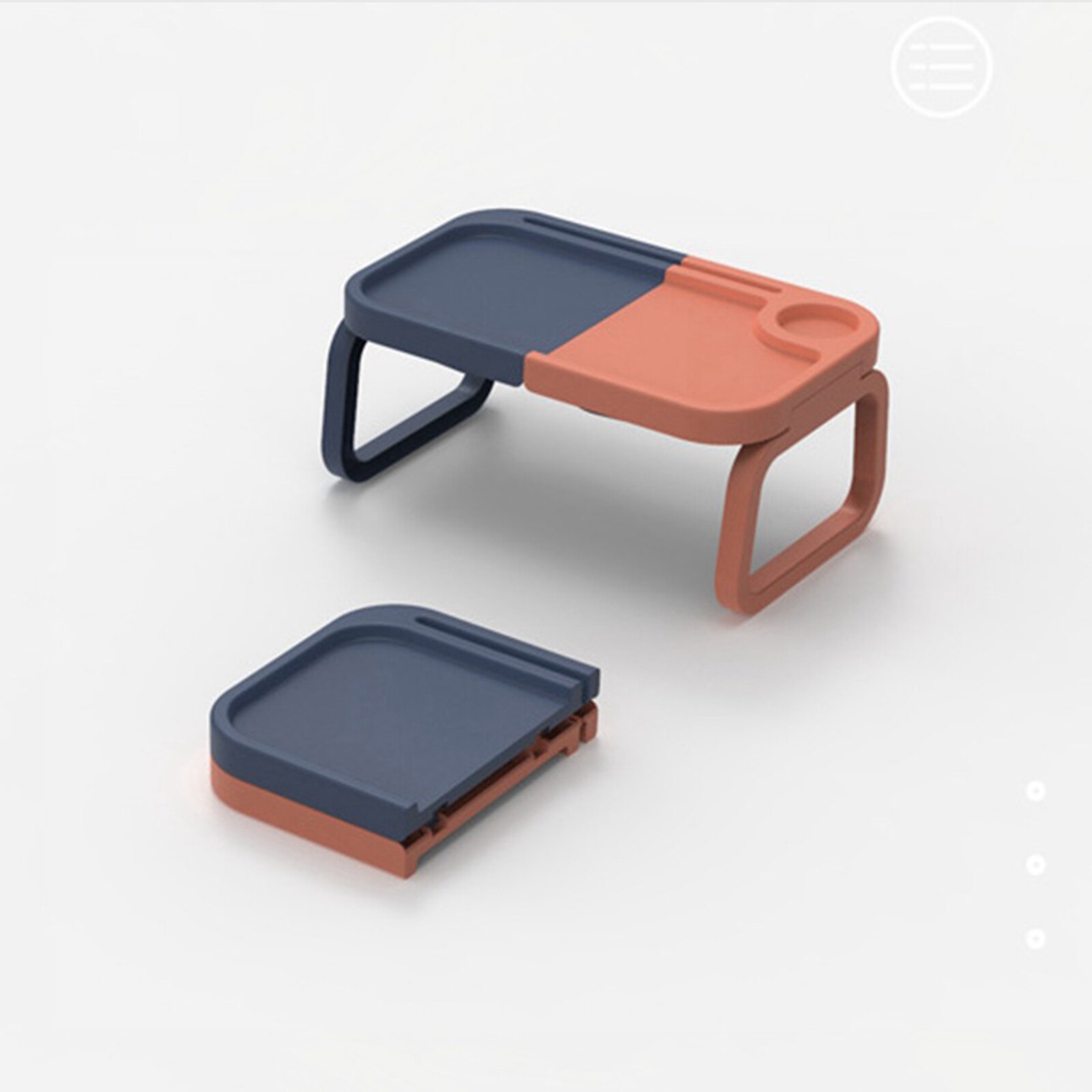 Foldable Laptop Table Tray Stand Lazy Sofa Bed Adjustable Notebook Study Desk: Stitching Color B