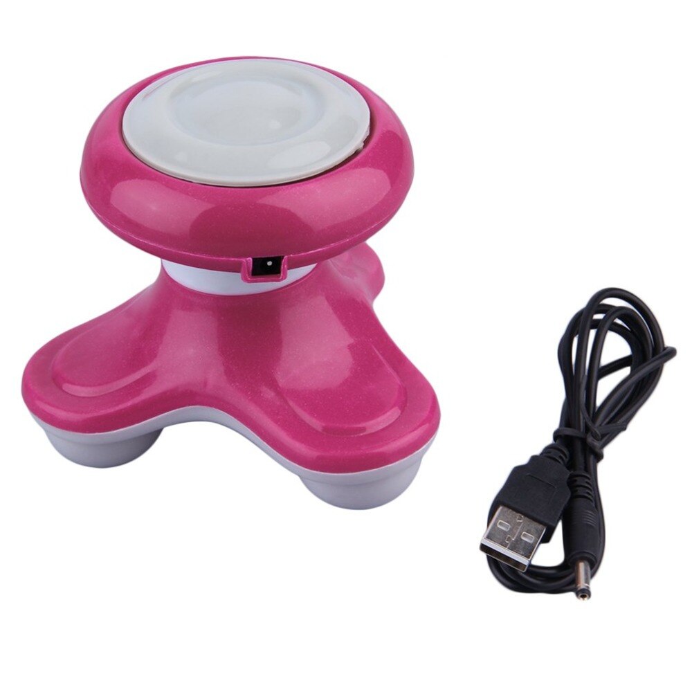Masajeador de vibración de onda con mango eléctrico, Mini masajeador corporal de con USB y batería, aparato de masaje de cuerpo completo