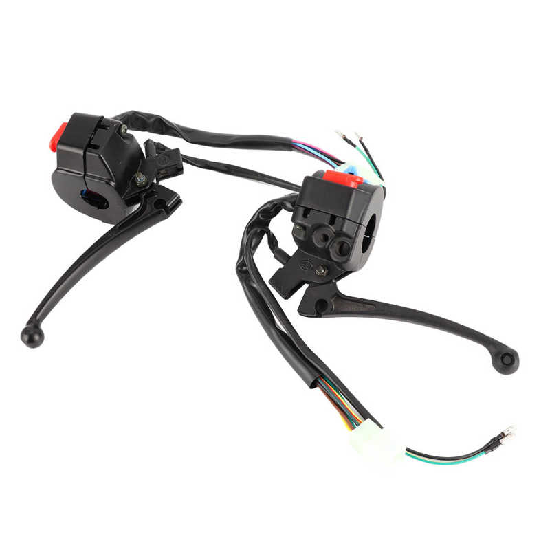 brake system Auto Parts Pair Motorcycle Front Brake Assembly Caliper Master with Handlebar Switch Button Universal automobiles