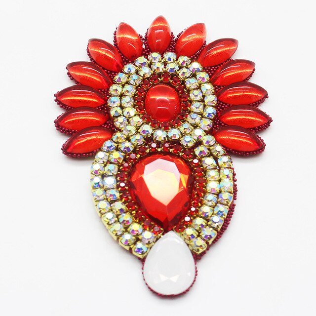 2Pcs60*90Mm Prachtige Steentjes Decal Decoratie, Kleding Naaien Decoratie, Ambacht Decoratie, Partij Decoratie: 6