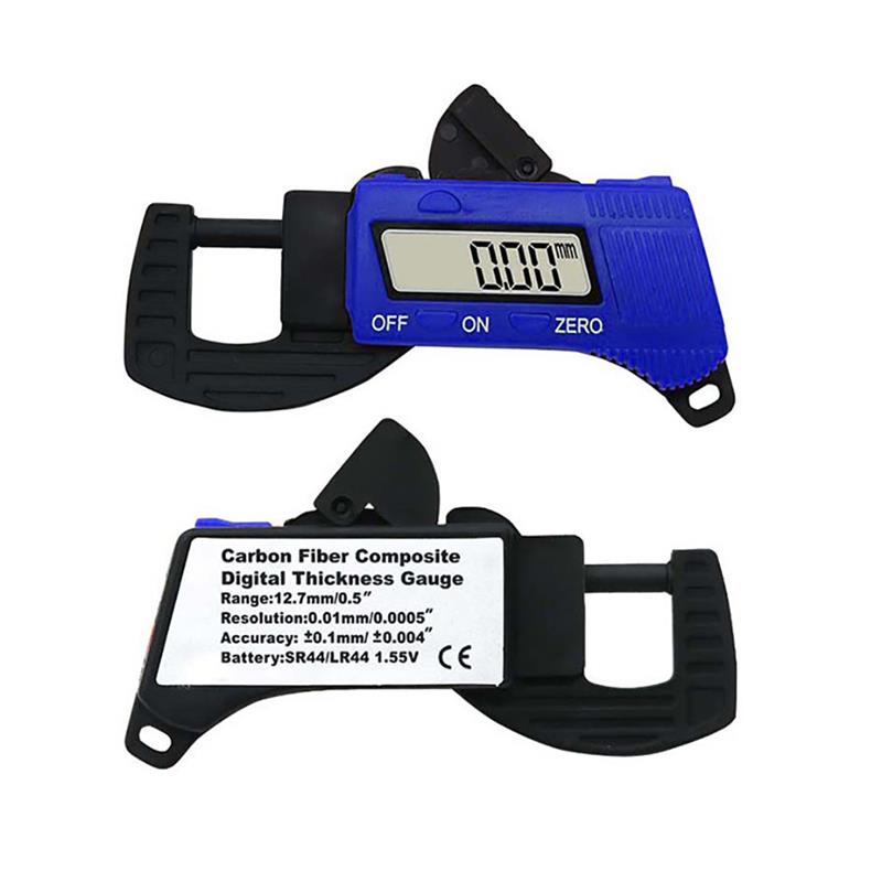 Digital Display Thickness Gauge Thickness Tester Meter Caliper Width Measure Tools 0-12.7mm