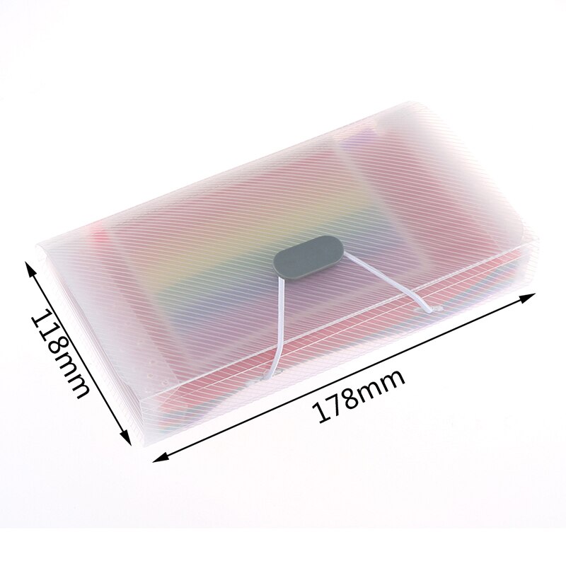 Kantoorbenodigdheden A6 Expanding File Folder Organizer Document Portemonnee Organisator Zak 13 Layer Regenboog Briefpapier
