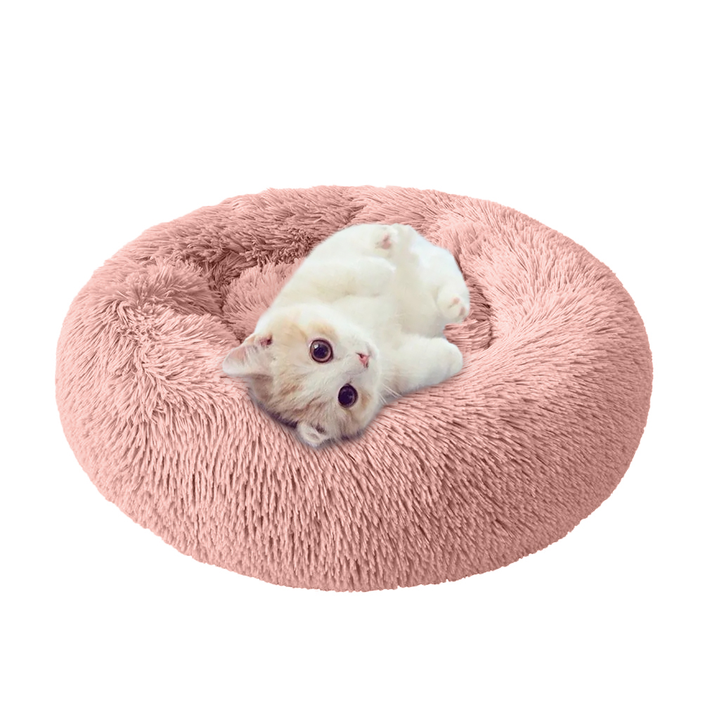 Ronde Hond Bed lange pluche Hond Kennel Wasbare Kat Huis Zachte Katoen Matten Sofa Voor kleine grote Hond Chihuahua Hond mand huisdier bed: B-3 / 45cm