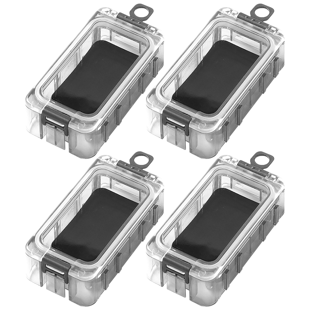 Expandable Fishing Tackle Box Fishing Tool Box with Magnetic Function Fishing Hardware Toolbox Luminous Fishing Accessories: Navy Blue
