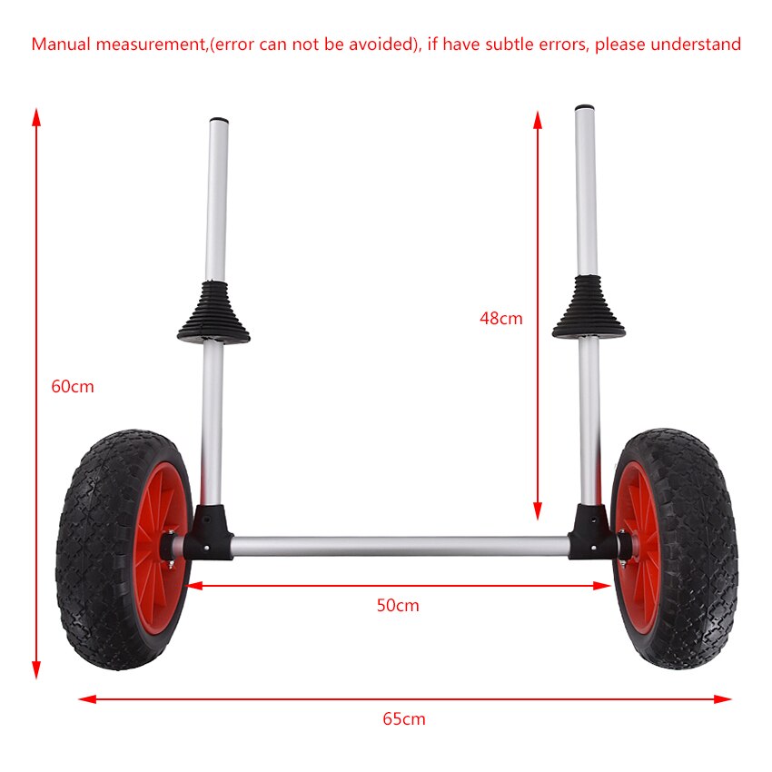 Y02017 Folding Foldable sit-on-top kayak canoe Inflatable Wheels Sand Shopping Trolley kayak trailers aviation aluminum