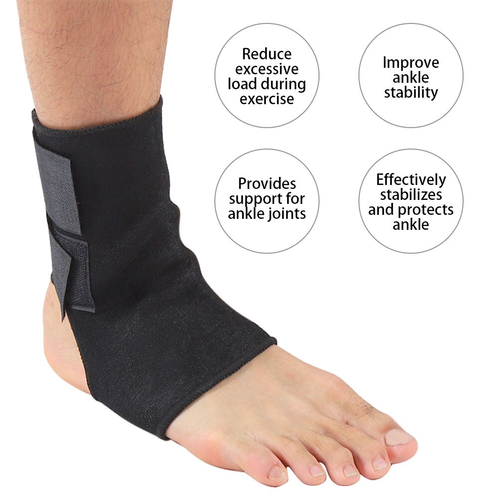 Ankle Brace Adjustable Ankle Strap Sprain Recovery Sport Breathable Ankle Joint Support for Men and Women Sprain Injury Recovery