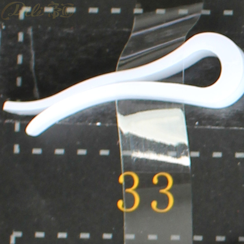 200 stück Kunststoff Hemd Clips Weißes Hemd Stift Kleidungsstück Verpackung Socken Paket Clips transparent: 33 Weiß