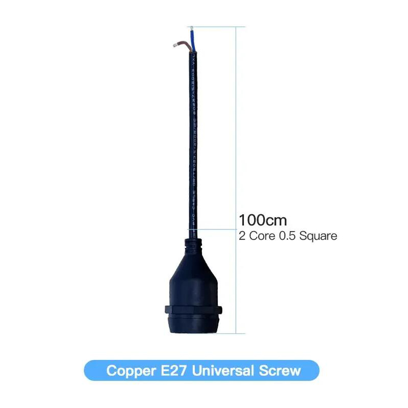 IP67 E27 Lamp Base Holders with Wire Outdoor 20cm-200cm Flame Socket Screw Base Waterproof Retardant Pendant Lights Bulb Holder: army green