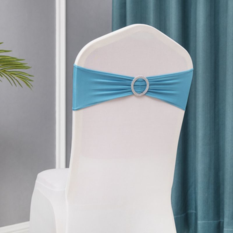 10Pcs Leuke Elastische Spandex Stoel Bow Sash Stretch Lycra Stoel Sjerp Band Met Hart Gesp Voor Banket Hotel Bruiloft decoratie