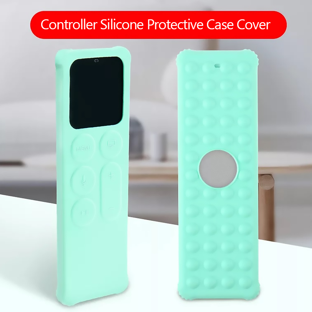 Beschermhoes Cover Apple Tv Siliconen Stofdicht Cover Voor Apple Tv 4 Afstandsbediening Thuis Opslag Afstandsbediening Houder