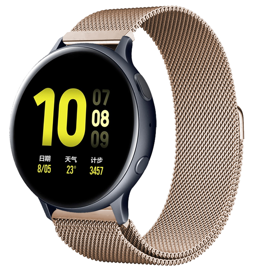 Correa de bucle milanés para garmin vivoactive 5 Denver sw360 DW reemplazo 20mm 22mm pulsera correa de reloj Amazfit MOTO Universal: SMOKEY MAUVE / 17 mm