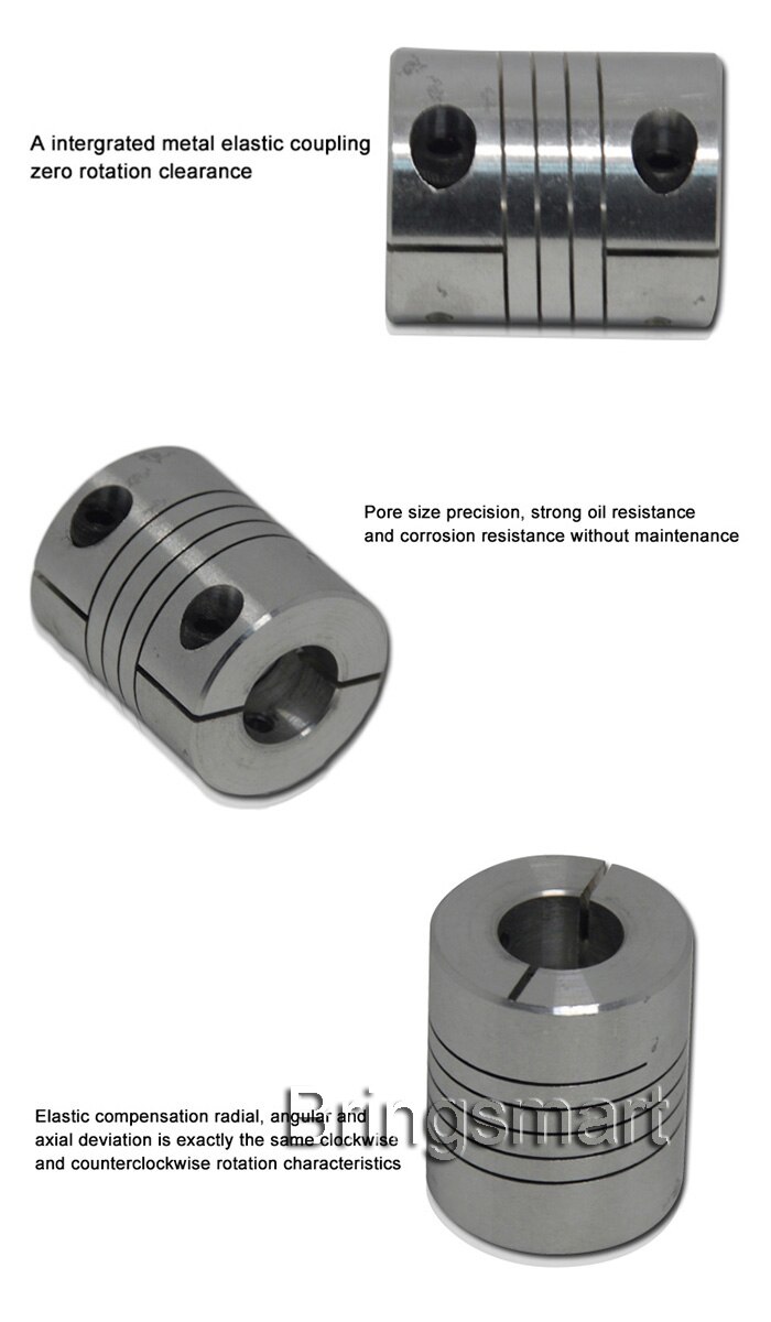 Bringsmart 4mm 6mm 8mm Gear Motor Shaft Coupling Screwed Coupling Round Shape Shaft Diameter Mini Tool For DIY Parts Car Motor