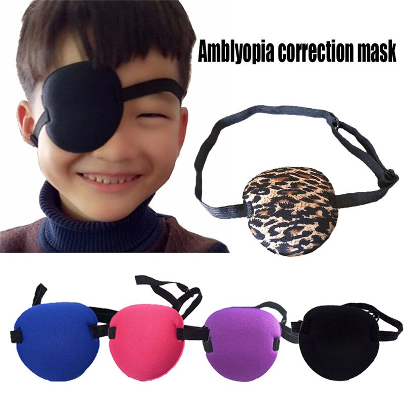 Uitstekende Gebruik Concave Eye Patch Bril Schuim Groef Wasbare Eyeshades Verstelbare Riem 4 Kleuren