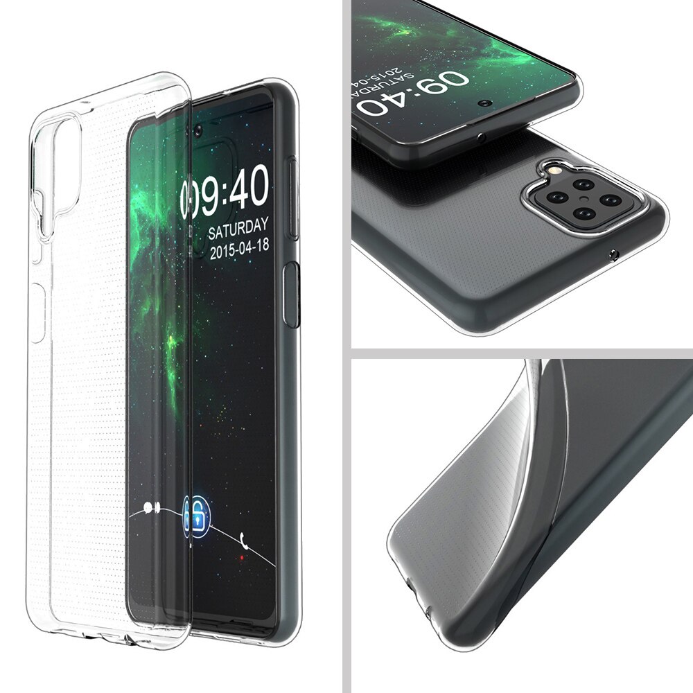 Custodia per Samsung galassia M12 custodia morbida per paraurti in silicone trasparente TPU per Samsung galassia A12 coperchio posteriore trasparente