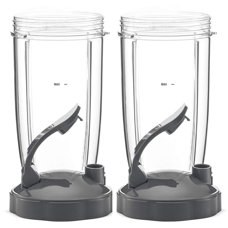 Blender Vervangende Bekers 24oz voor NutriBullet Pro 900w/600w Serie Cups met Flip Top to Go Deksels (2 Pack