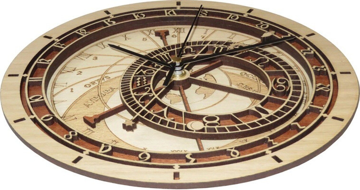 Prague Astronomical Clock Wall Art Astrology Decorative Wall Watch Artwork Prague WY72307