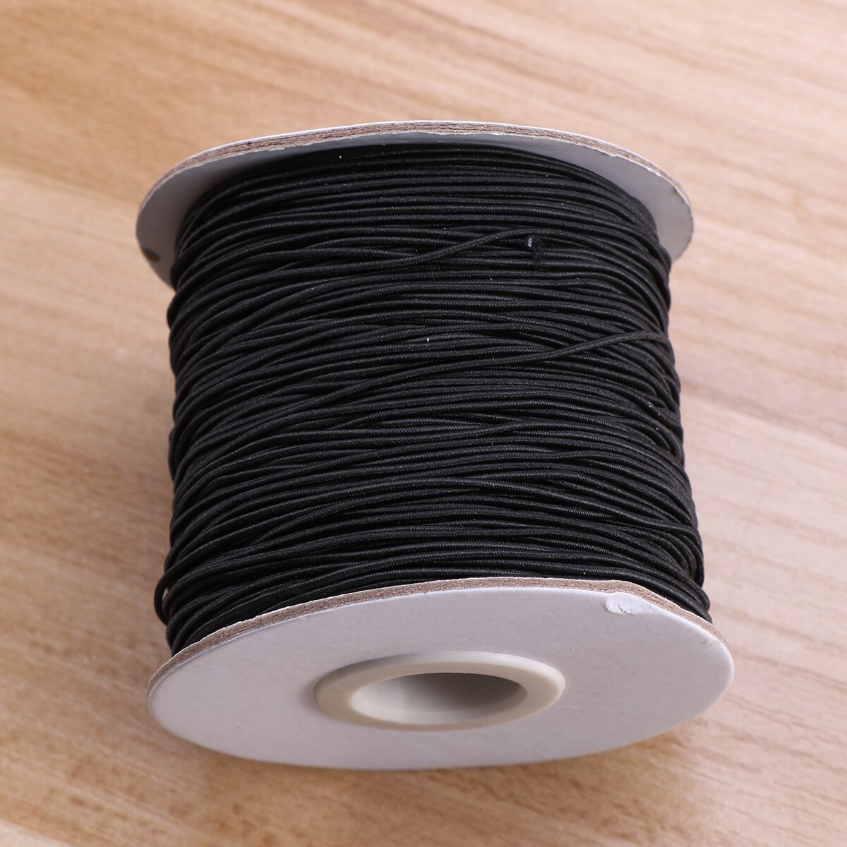 Elastic Cord Beading Threads Stretch String Fabric Crafting Cords for Bracelet Jewelry Making 1mm 100 Meter (Black): Default Title