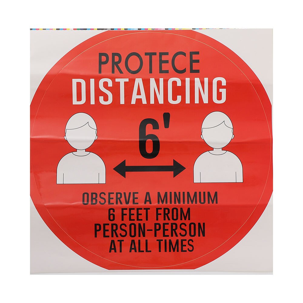 Waterproof Public Area Social Distancing Floor Sticker Please Keep Your Distance Isolation Label Safety Floor Sign Decal Sticker: 3