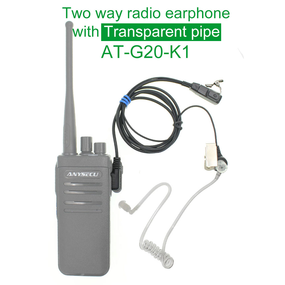 2 uds tubo de aire G auricular AT-G2.0-K1 Cable de tubo de aire auricular K1 para Walkie Talkie UV-82 UV-5R BF-888S KD-C1plus K1 macho Radio