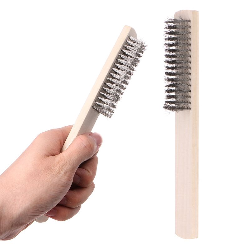 1pcs Stainless Steel Wire Brush Paint Removal Cleaning Metal Polishing Rust Cleaning Brushes Clean Tools Hand Tool