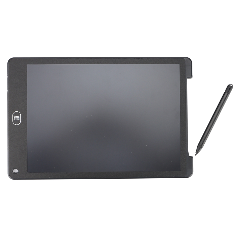 12Inch Electronic Drawing Board LCD Screen Writing Tablet Digital Graphic Drawing Tablets Electronic Handwriting Pad: Black
