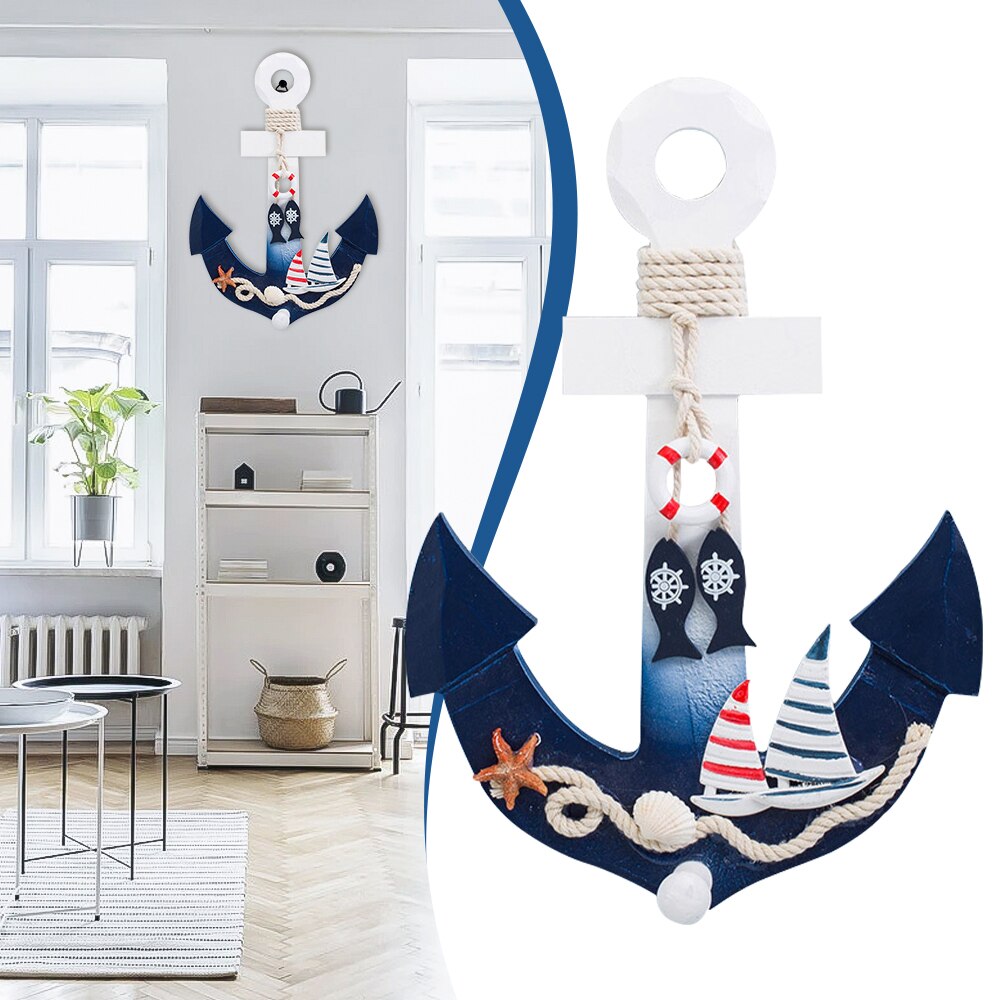 Mediterranean Style Wall Hanging Sea Anchor Decor ... – Grandado