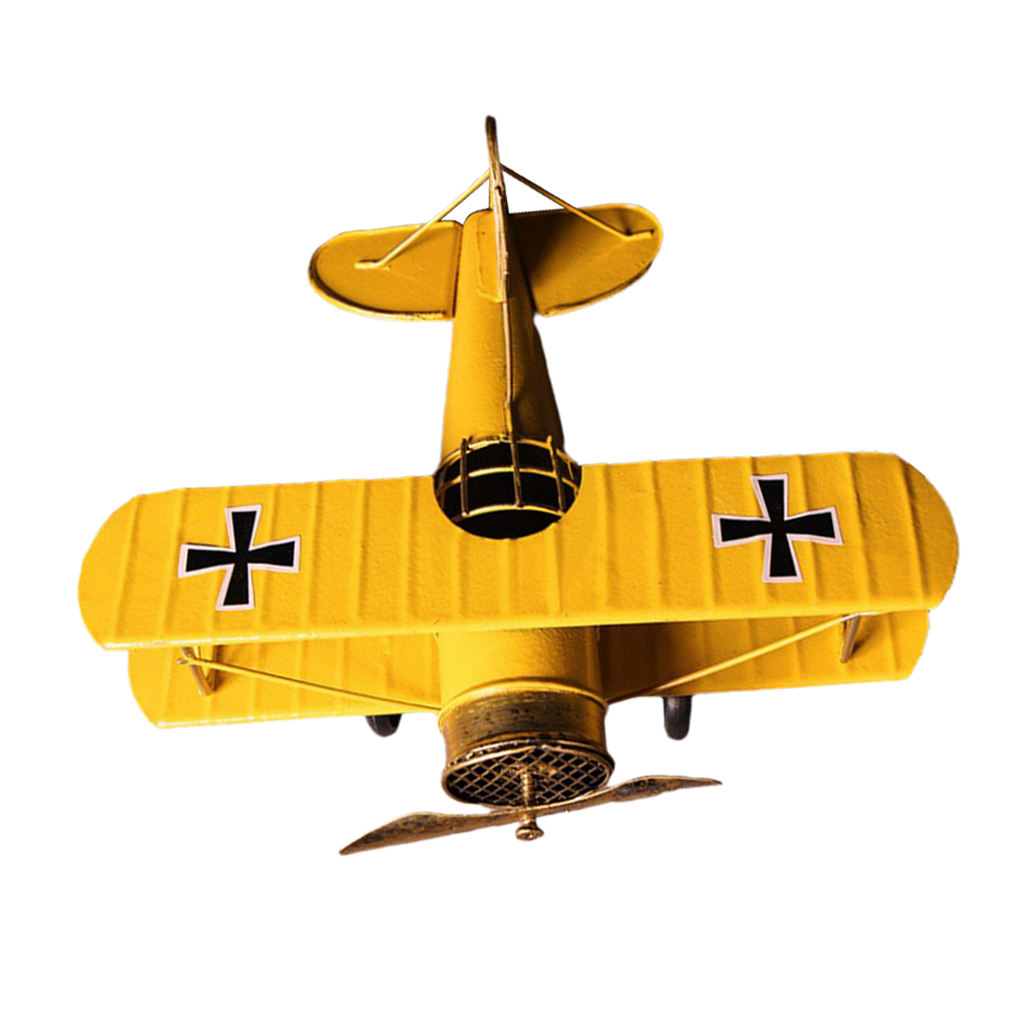 Avión pequeño de hierro artesanal, Avión de Metal Vintage, juguete para niños, , decoración del hogar