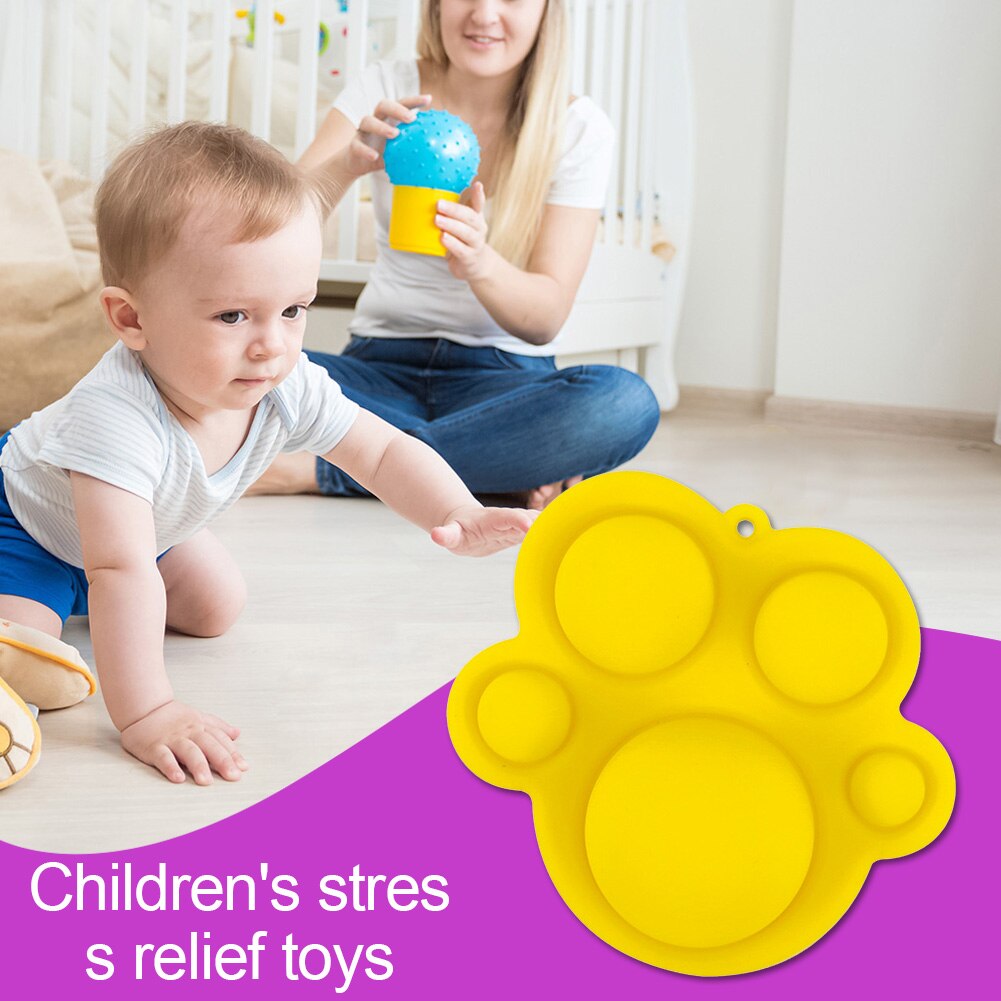 Giocattoli di decompressione di sicurezza in Silicone divertimento spremere dito esercizio bordo giocattoli di educazione precoce per lo sviluppo intellettuale