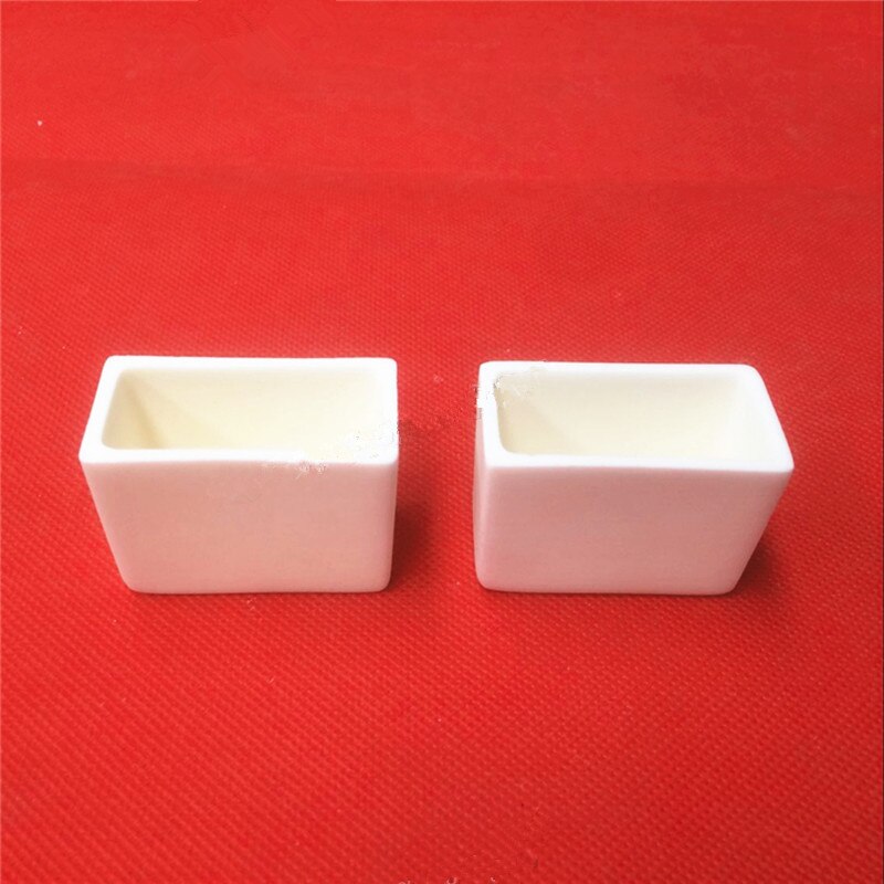D&#39;alumine Corindon creuset/50x25x3 5mm/50x25x1 0mm/rectangulaire corindon creuset/résistance à Haute température