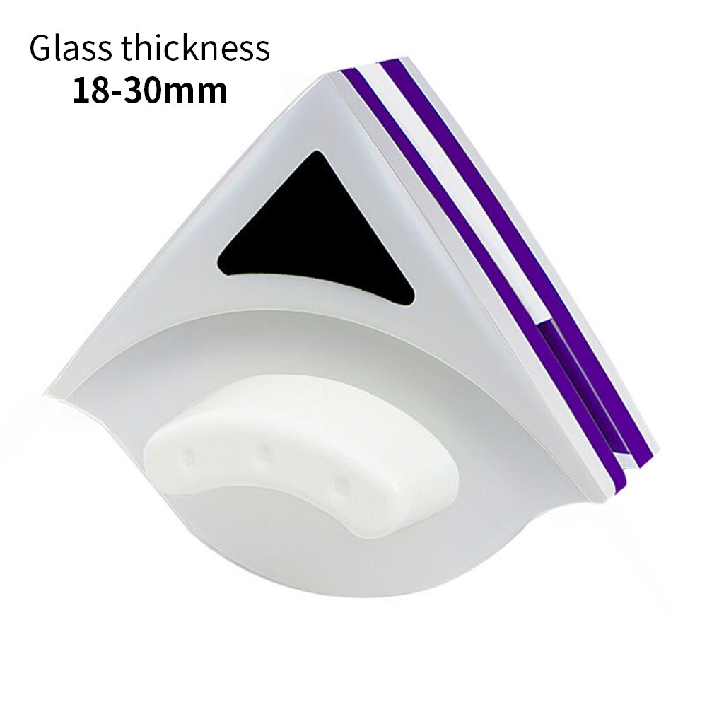 Magnetisk vinduesvisker glasrens børsteværktøj dobbelt sidebørste til 3-30mm glasvask vinduer glasbørster rengøringsværktøj: 18-30mm dobbeltlag