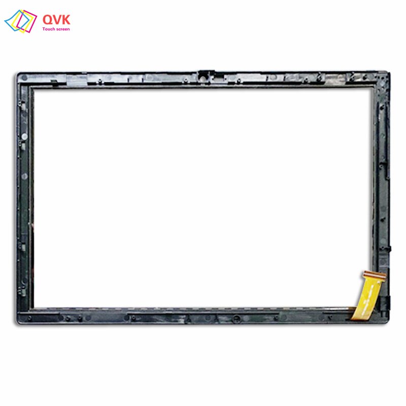 + Ramka 2.5D 10.1 cal dla Teclast P20 HD P20HD Tablet PC pojemnościowy ekran dotykowy digitizer czujnik szklany panel P20HD: black with frame