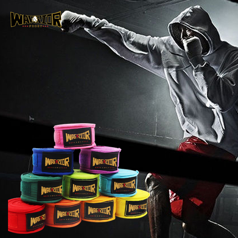 Guantes de entrenamiento de boxeo de poliéster y algodón, cintas protectoras para Kickboxing, Muay Thai, MMA, 3M/5M, 1 par