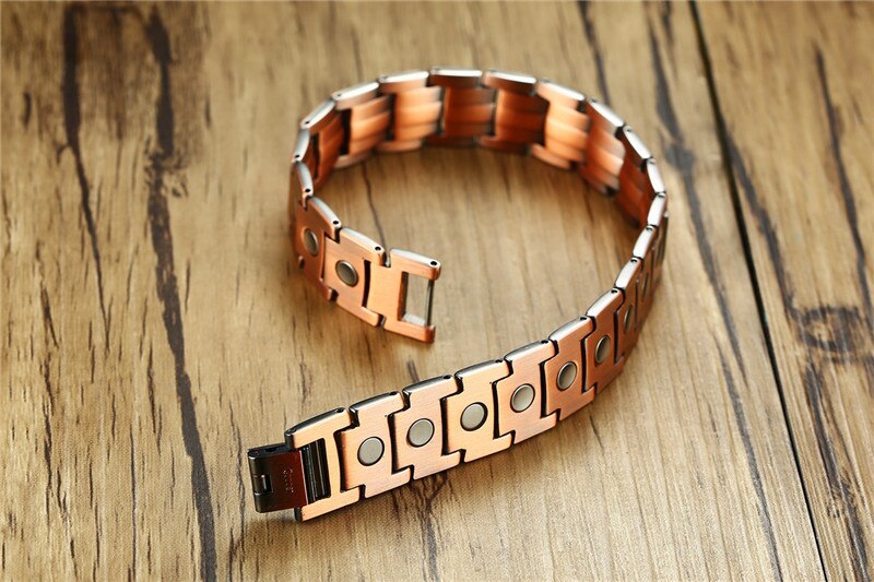 Modyle Kupfer Magnetische Armbänder für Frauen Größe Einstellbare Bronze- Farbe Arthritis Heilung Pulsera Weibliche Schmuck