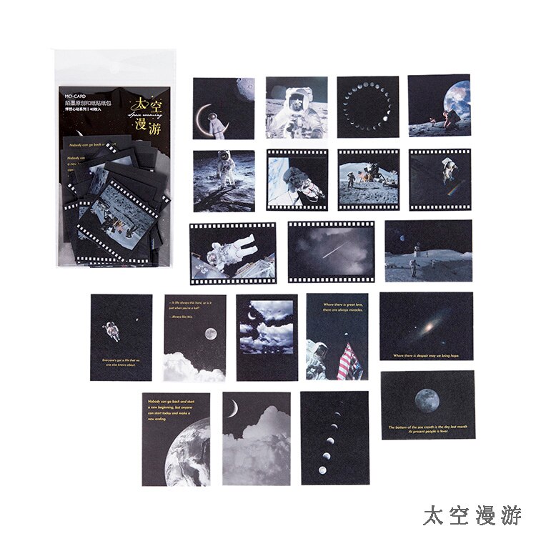 40pcs/set INS Travel Sticker Journal Decorative Sticker Label Diary Stationary Deco Photograph Album Sticker Flake Scrapbooking: 2