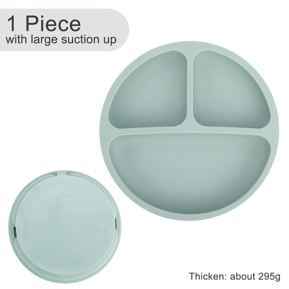 Suction Cup Plate Dispensing Baby Dishes Anti-slip Children's Tableware Silicone Feeding Set Food Bowl Blw Utensils Cutlery Acce