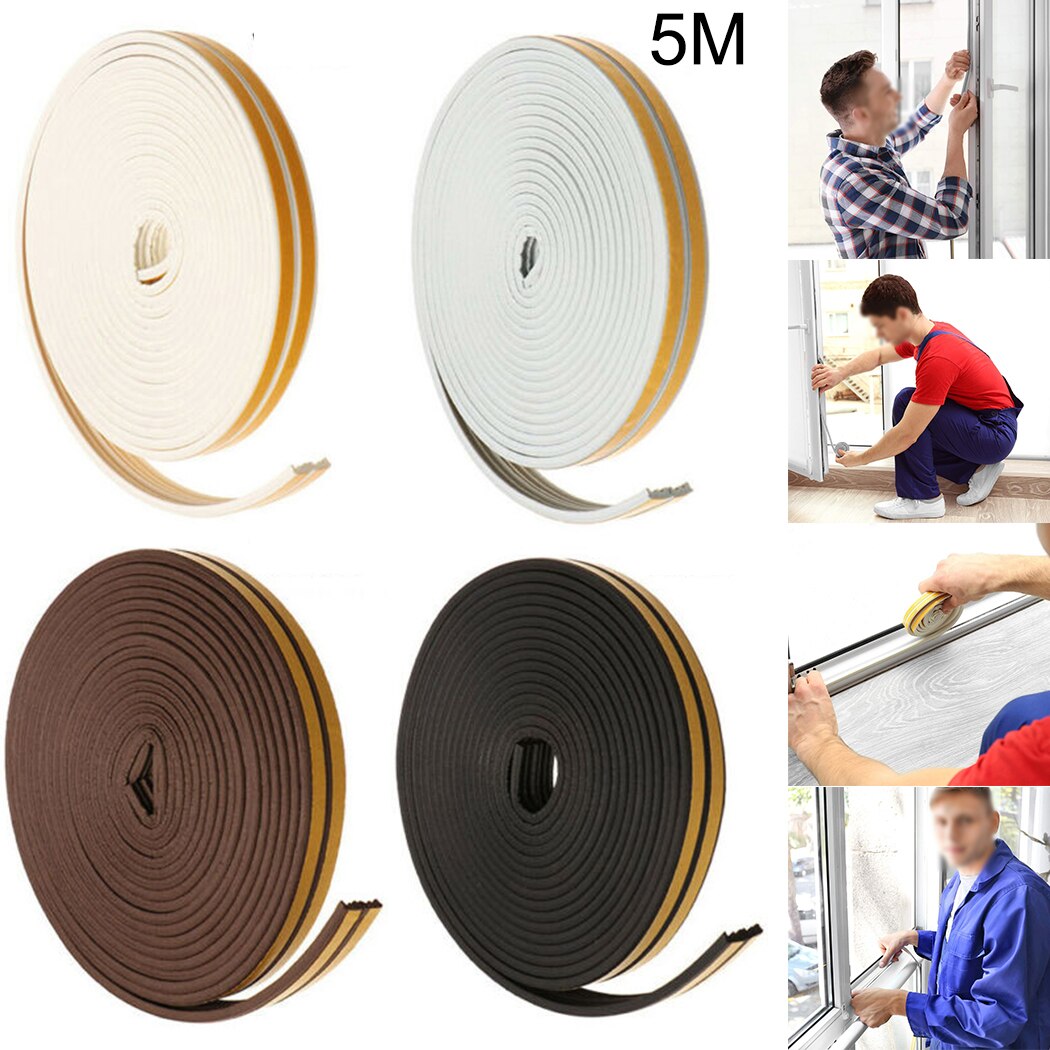 Insulation Meter Foam Seal Strip Door Window Foam Tape EPDM Rubber PVC