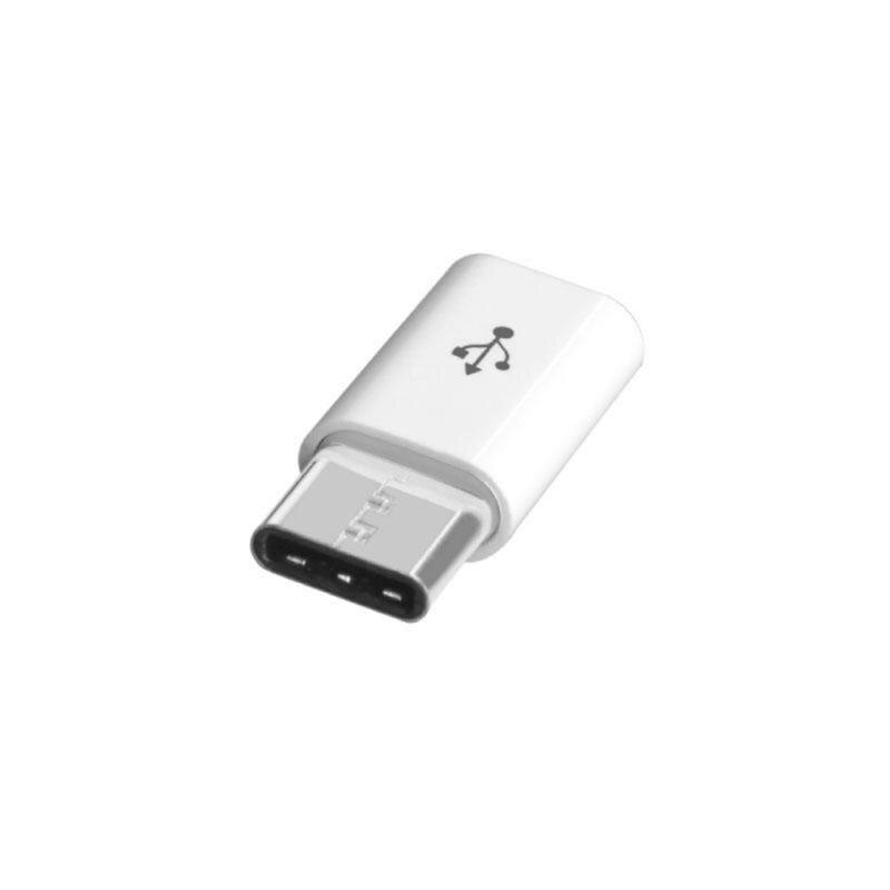 Usb type-c adapter mobiele telefoon universele usb c naar micro converter kabel type c adapter usb 3.1 voor macbook samsung otg adapter: 1 st wit