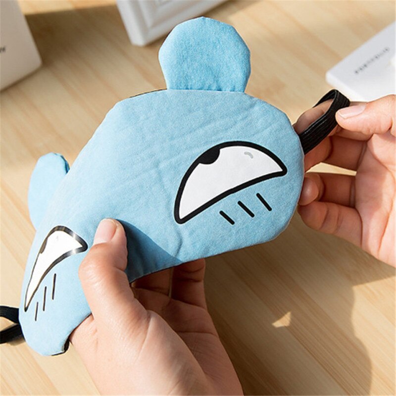 Cute Cartoon Cat Sleep Eye Mask Kawaii Style Padded Shade Cover Travel Relax Aid