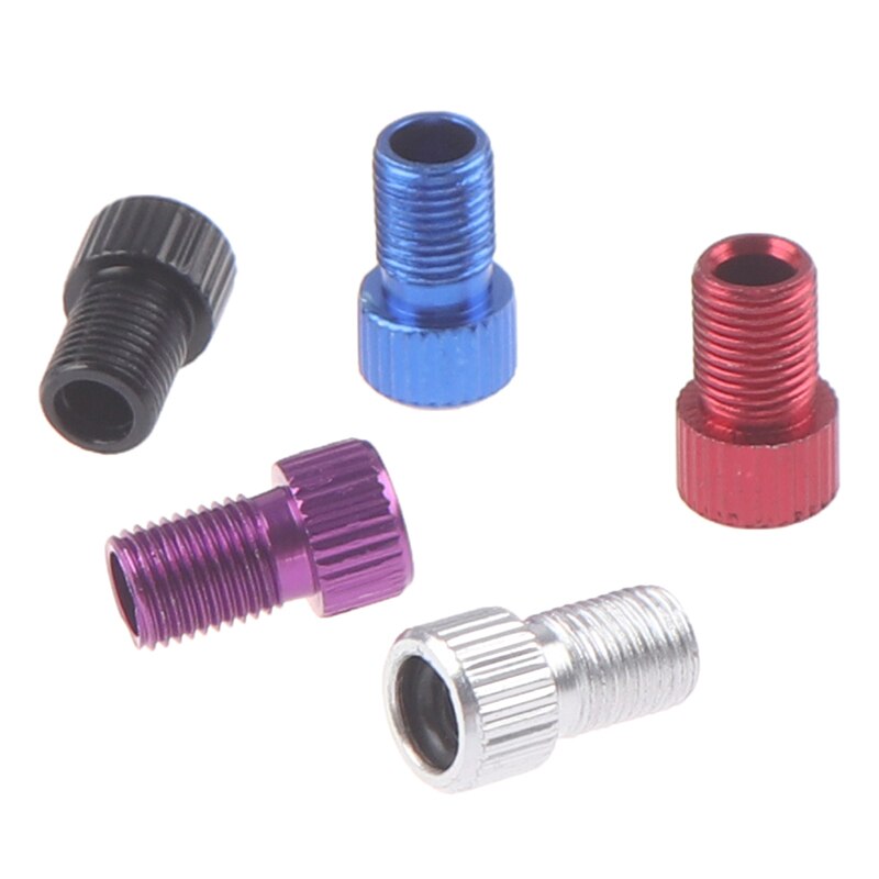 4PCS Aluminum Alloy Bike Valve Adapter Caps Bicycle Air Nozzle Road Adapters Road Racing Bike Inner Tube Tools