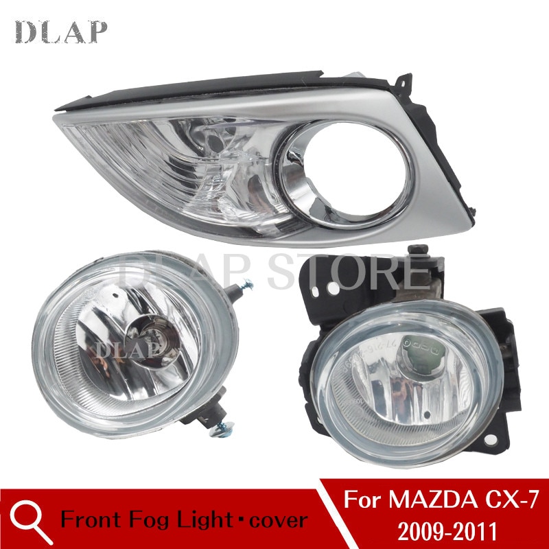 Auto Voor CX-7 Voorbumper Mistlamp Fog Lamp Voor Mazda CX7 Foglight Cover Foglamp Kap
