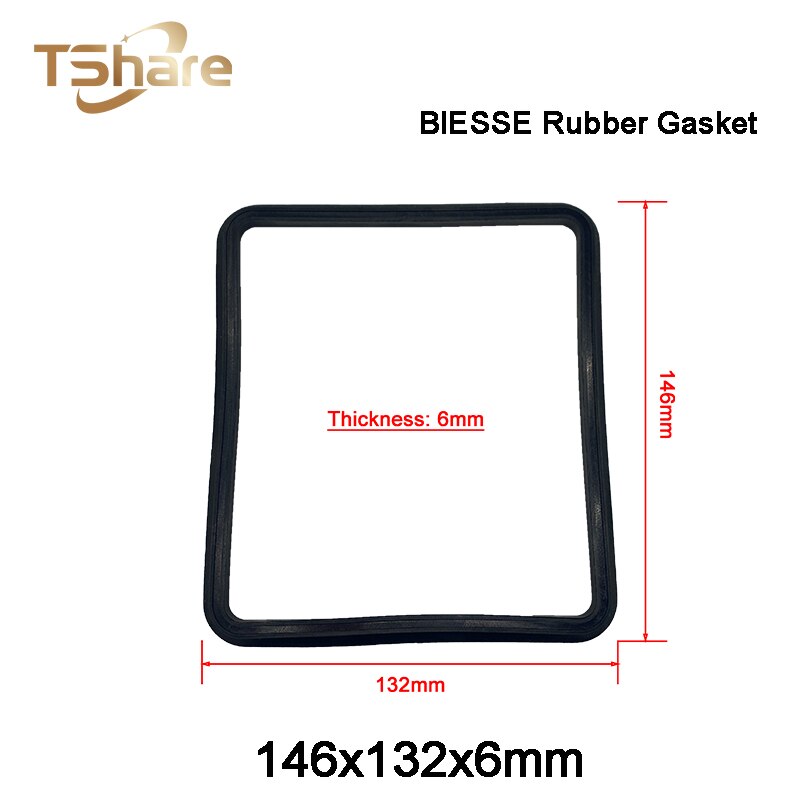 Joint en caoutchouc pour machine à bois, 5 pièces, ventouse, bague d&#39;étanchéité pour BIESSE CNC, Center de routeur: 146X132X6mm