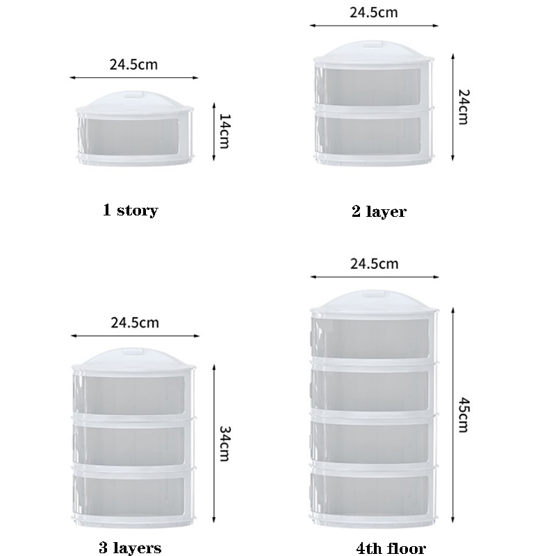 Heat Preservation Dish Rack Storage Transparent Plastic Food Cover Dish Shelf for Heat Preservation and Dustproof