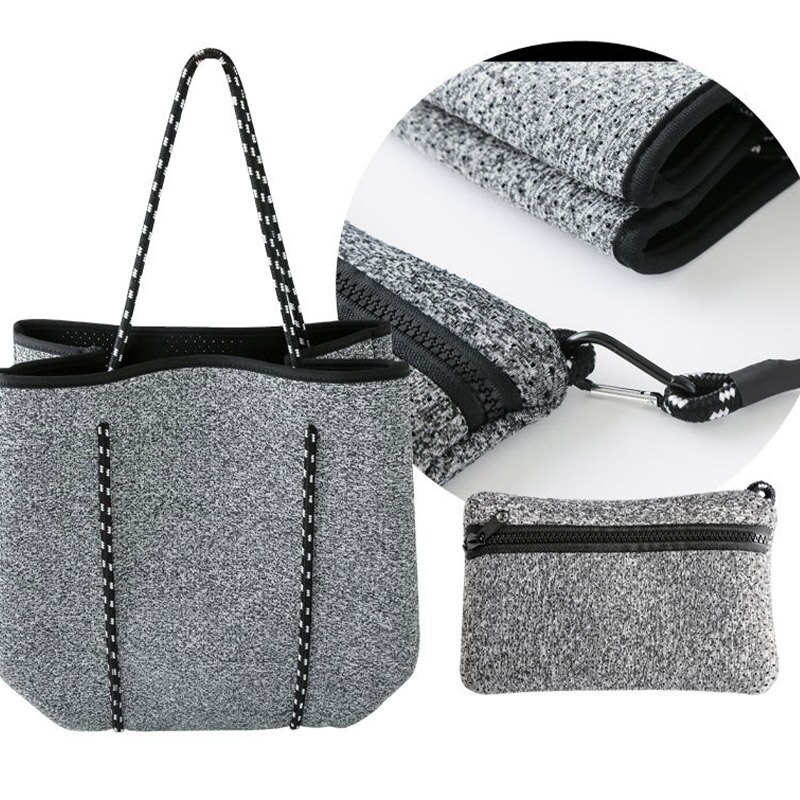 Femmes Pratique Néoprène Sac De Plage En Plein Air En Néoprène Sac À Main Grande Capacité Décontracté Sac À Bandoulière De Maman Sac Sacs Composites