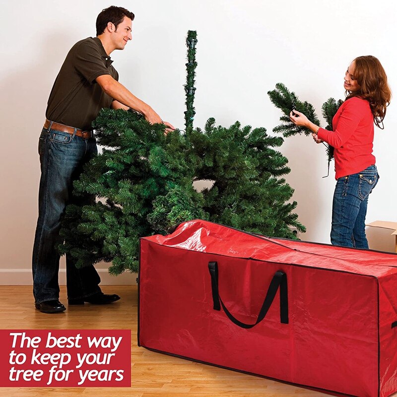 Christmas Tree Bag for Xmas Tree Storage Bag Heavy Duty Christmas Tree Tote Reinforced Handles Storage is Waterproof