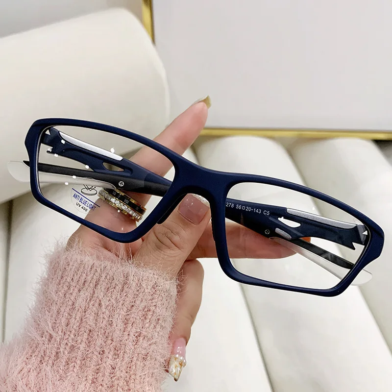 Nueva TR90 gafas deportivas fotocromáticas para miopía Unisex mujeres hombres gafas cuadradas para la vista gafas de sol terminadas dioptrías