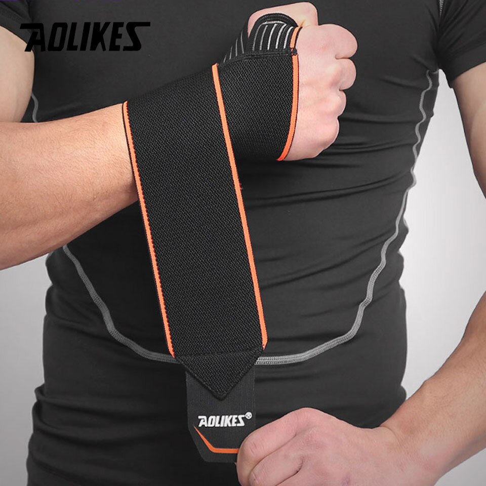 1 stk håndledsstøtte elastisk sport bandage gym armbånd fitness styrkeløft vægtløftning træning sikkerhed åndbar beskyttelse