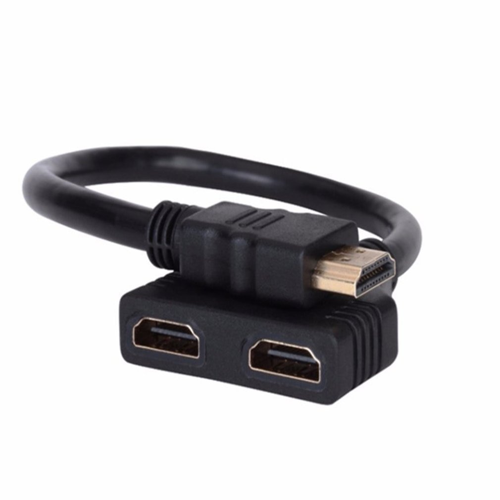 1PC HDMI 2 Dual Port Y Splitter 1080P HDMI v1.4 Male naar Dubbele Vrouwelijke Adapter Kabel 1 In 2 Out HDMI Converter Connect Cable Koord